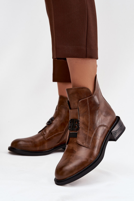 pašiltinti Aulinukai   Detalem rudos spalvos Briselda