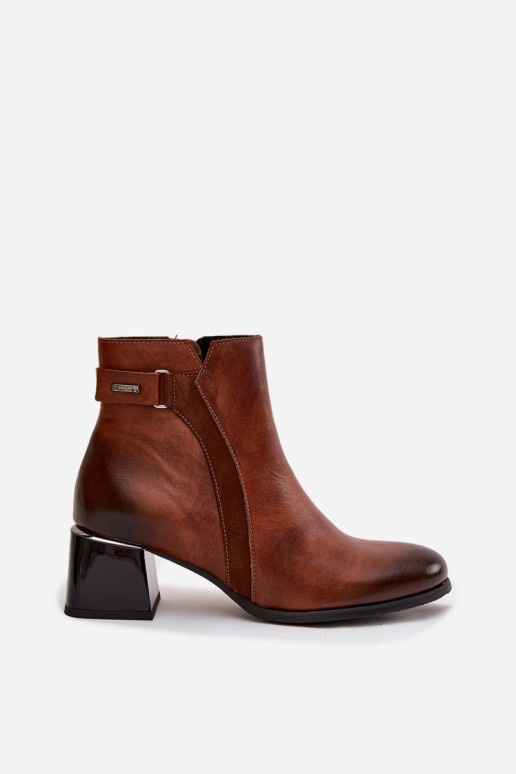 Aulinukai  su kulniukais pašiltinti Zazoo 60563 rudos spalvos