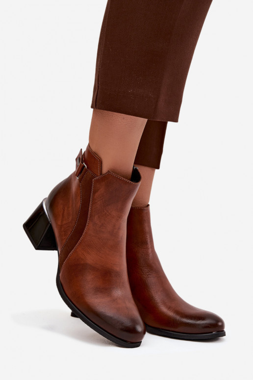 Aulinukai  su kulniukais pašiltinti Zazoo 60563 rudos spalvos