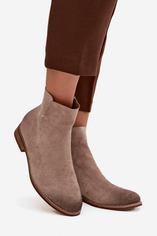 Moteriški aulinukai su plačiais kulniukais Vinceza 39961 smėlio spalvos