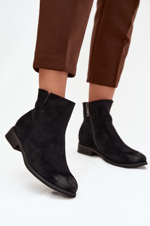 Moteriški aulinukai su plačiais kulniukais Vinceza 39961 Juodos spalvos