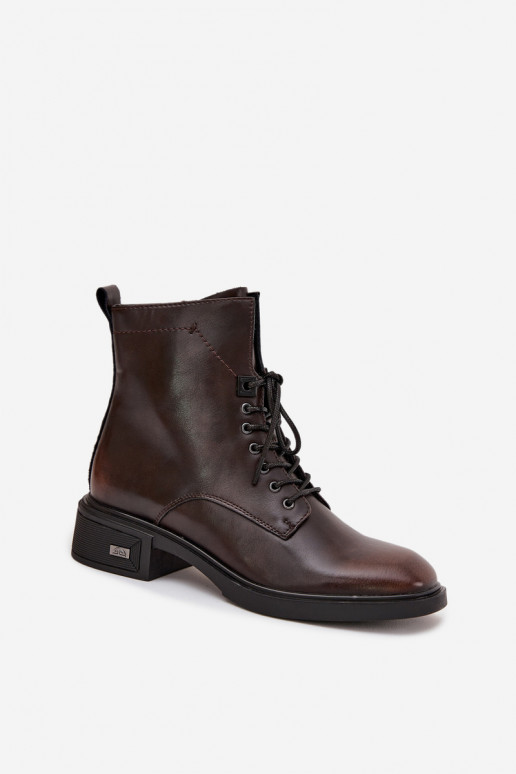 Moteriški aulinukai Z Naturalnej Skóry žemu kulniuku pašiltinti Vinceza 39955 Czekoladowe Moteriški aulinukai Z Naturalnej Skóry žemu kulniuku pašiltinti Vinceza 39955 Czekoladowe