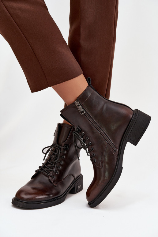 Moteriški aulinukai Z Naturalnej Skóry žemu kulniuku pašiltinti Vinceza 39955 Czekoladowe Moteriški aulinukai Z Naturalnej Skóry žemu kulniuku pašiltinti Vinceza 39955 Czekoladowe