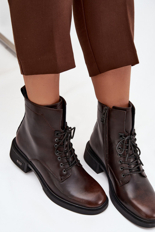 Moteriški aulinukai Z Naturalnej Skóry žemu kulniuku pašiltinti Vinceza 39955 Czekoladowe Moteriški aulinukai Z Naturalnej Skóry žemu kulniuku pašiltinti Vinceza 39955 Czekoladowe