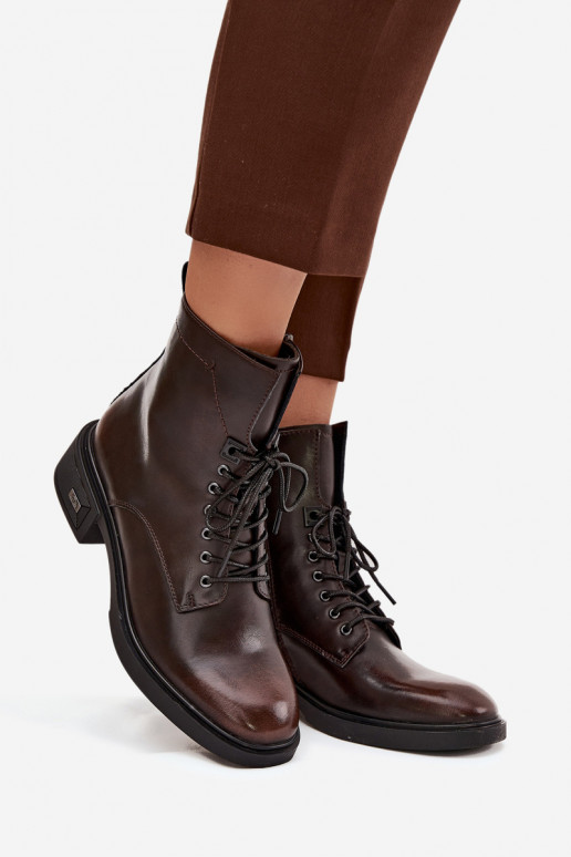 Moteriški aulinukai Z Naturalnej Skóry žemu kulniuku pašiltinti Vinceza 39955 Czekoladowe Moteriški aulinukai Z Naturalnej Skóry žemu kulniuku pašiltinti Vinceza 39955 Czekoladowe