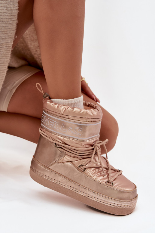 sniego batai  su stilingomis detalėmis O'NEILL LISA WOMEN HIGH 90253012.99U aukso spalvos