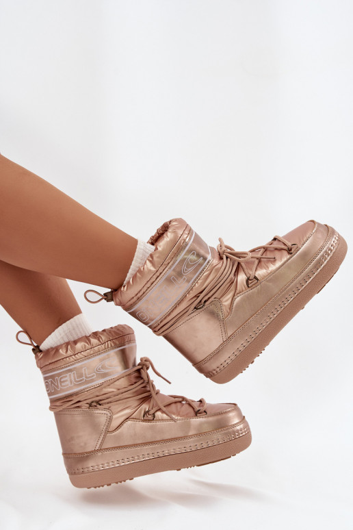 sniego batai  su stilingomis detalėmis O'NEILL LISA WOMEN HIGH 90253012.99U aukso spalvos