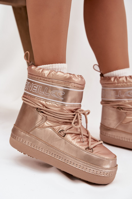 sniego batai  su stilingomis detalėmis O'NEILL LISA WOMEN HIGH 90253012.99U aukso spalvos