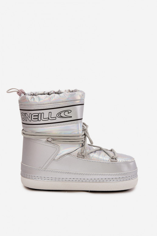Moteriški sniego batai su stilingomis detalėmis O'NEILL LISA INOMEN HIGH 90253012.99S sidabro spalvos