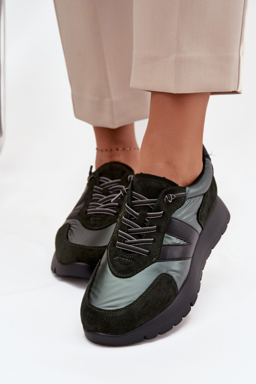  modelio batai  su platforma Vinceza 58561 chaki spalvos