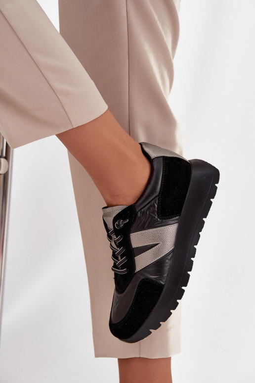  modelio batai  su platforma Vinceza 58561 Juodos spalvos