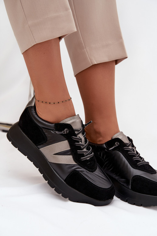  modelio batai  su platforma Vinceza 58561 Juodos spalvos