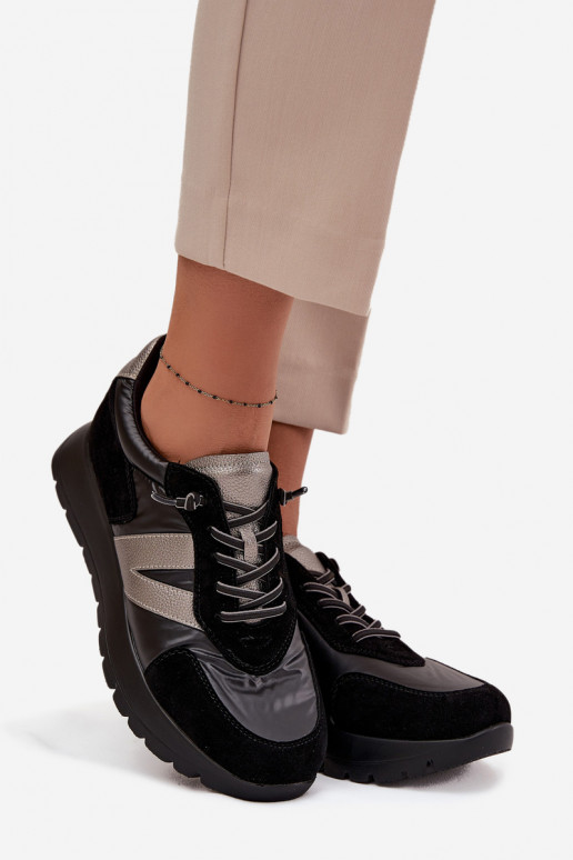  modelio batai  su platforma Vinceza 58561 Juodos spalvos