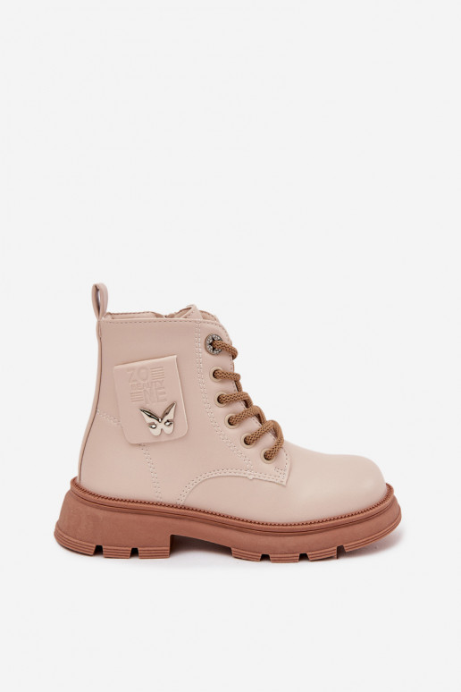 pašiltinti Aulinukai Vaikiški  smėlio spalvos Alverina pašiltinti Aulinukai Vaikiški  smėlio spalvos Alverina