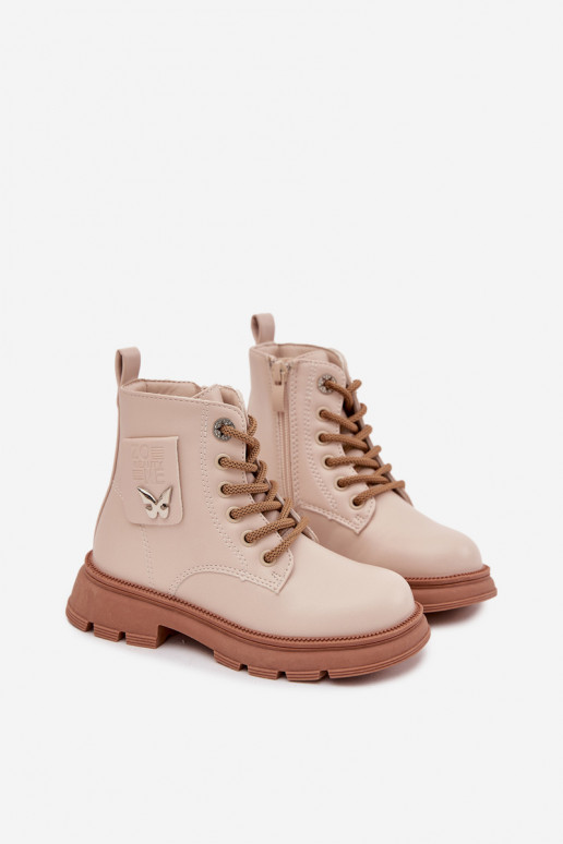 pašiltinti Aulinukai Vaikiški  smėlio spalvos Alverina pašiltinti Aulinukai Vaikiški  smėlio spalvos Alverina