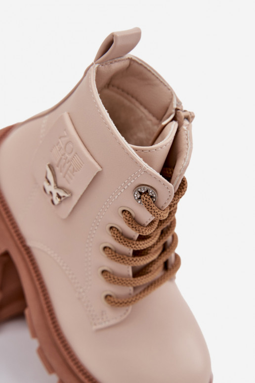 pašiltinti Aulinukai Vaikiški  smėlio spalvos Alverina pašiltinti Aulinukai Vaikiški  smėlio spalvos Alverina