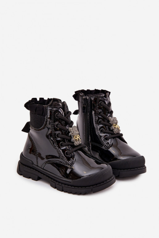 su lako efektu Aulinukai Vaikiški pašiltinti Z Przypinką Meškiukai Juodos spalvos Fionessa su lako efektu Aulinukai Vaikiški pašiltinti Z Przypinką Meškiukai Juodos spalvos Fionessa