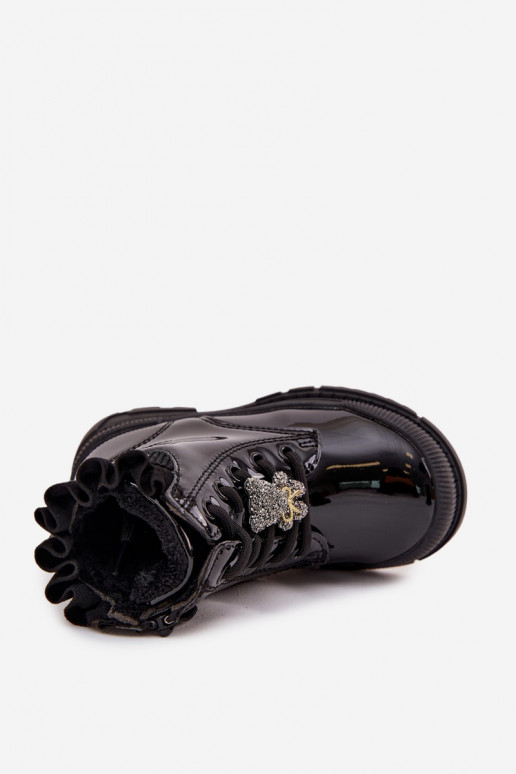 su lako efektu Aulinukai Vaikiški pašiltinti Z Przypinką Meškiukai Juodos spalvos Fionessa su lako efektu Aulinukai Vaikiški pašiltinti Z Przypinką Meškiukai Juodos spalvos Fionessa