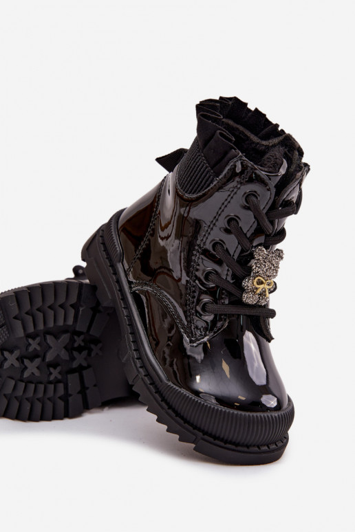 su lako efektu Aulinukai Vaikiški pašiltinti Z Przypinką Meškiukai Juodos spalvos Fionessa su lako efektu Aulinukai Vaikiški pašiltinti Z Przypinką Meškiukai Juodos spalvos Fionessa