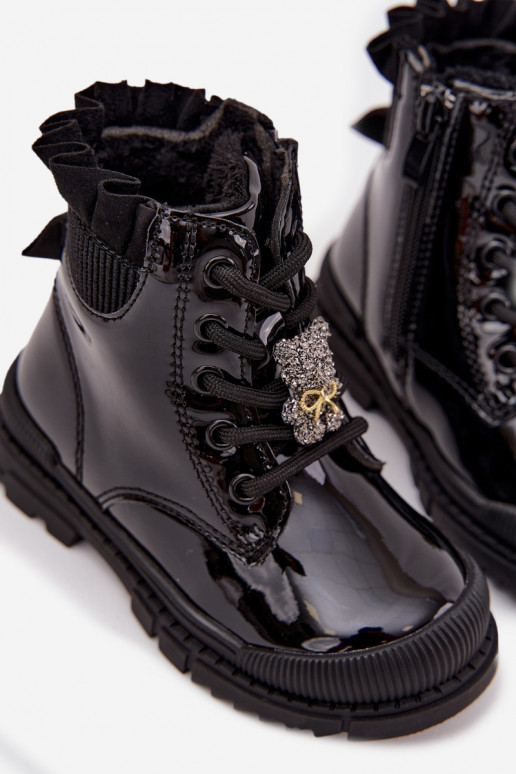 su lako efektu Aulinukai Vaikiški pašiltinti Z Przypinką Meškiukai Juodos spalvos Fionessa su lako efektu Aulinukai Vaikiški pašiltinti Z Przypinką Meškiukai Juodos spalvos Fionessa