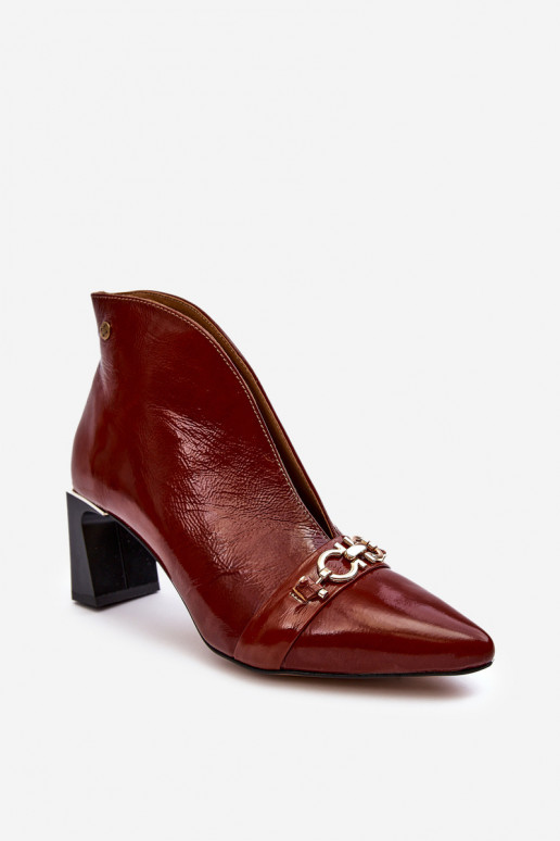 Aulinukai su kulniukais  05262-02 rudos spalvos