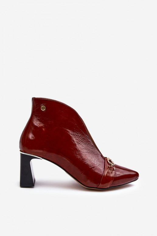 Aulinukai su kulniukais  05262-02 rudos spalvos