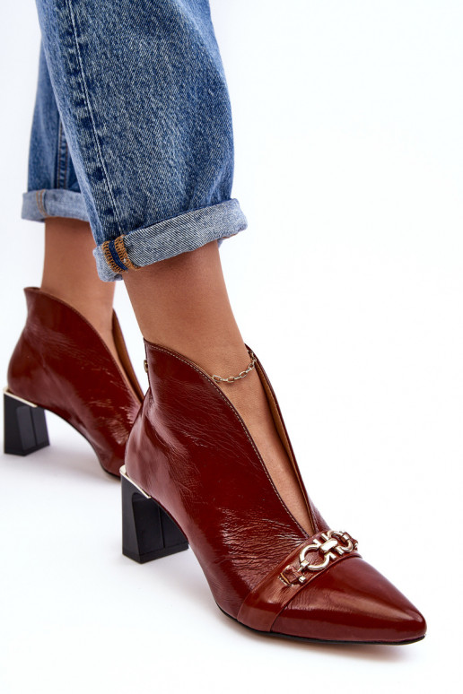 Aulinukai su kulniukais  05262-02 rudos spalvos