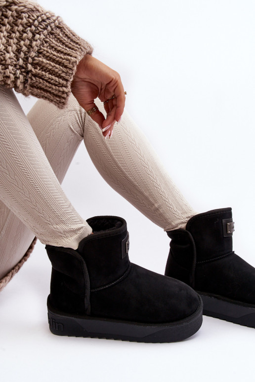  atsparūs vandeniui sniego batai su platforma D.Franklin DFSH371004 Juodos spalvos