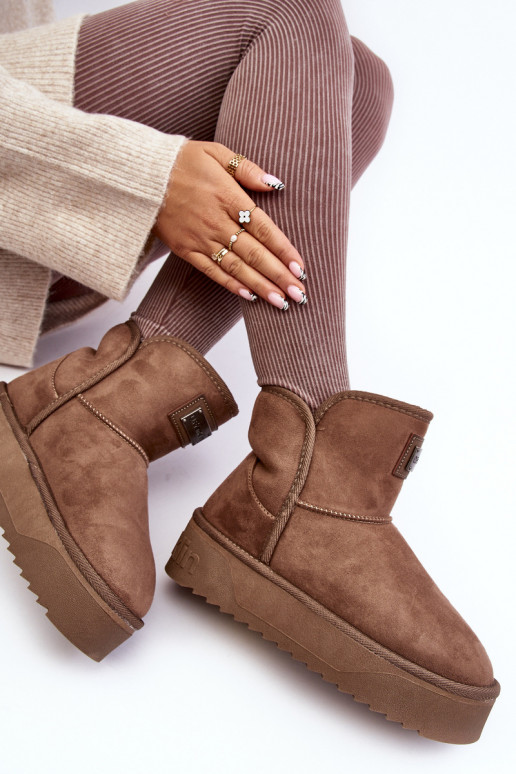  sniego batai su platforma D.Franklin DFSH371004 smėlio spalvos