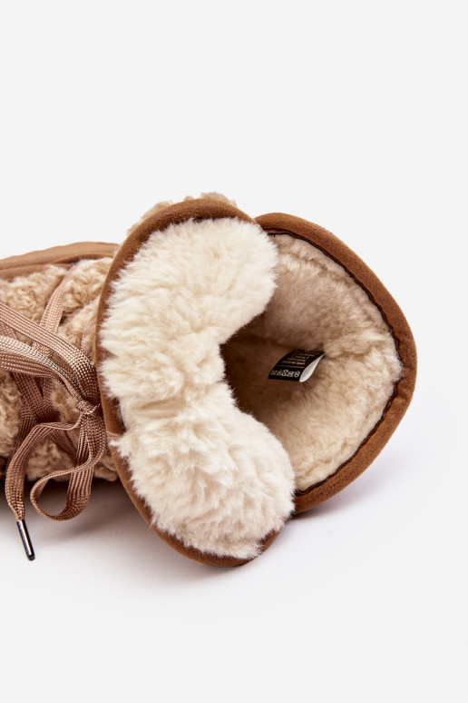 atsparūs vandeniui sniego batai su platforma  D.Franklin DFSH370004 rudos spalvos