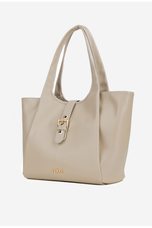 Rankinė Pirkėjaska su sagtimis NOBO BAG6010-015 Ryškiaismėlio spalvos Rankinė Pirkėjaska su sagtimis NOBO BAG6010-015 Ryškiaismėlio spalvos
