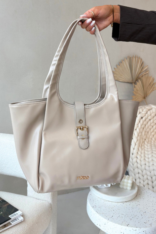Ryškiai mėlynos spalvos pirkėjiška rankinė su sagtimis NOBO BAG6010-015