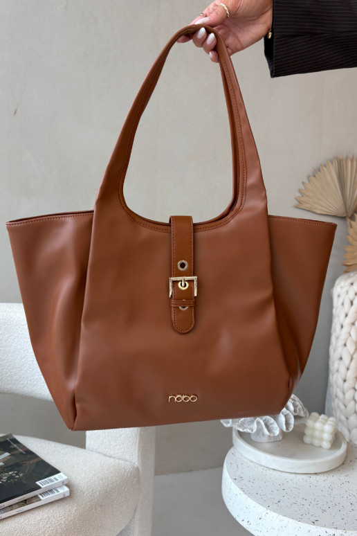 Rankinė Pirkėjaska su sagtimis NOBO BAG6010-017 RyškiaiRuda Rankinė Pirkėjaska su sagtimis NOBO BAG6010-017 RyškiaiRuda