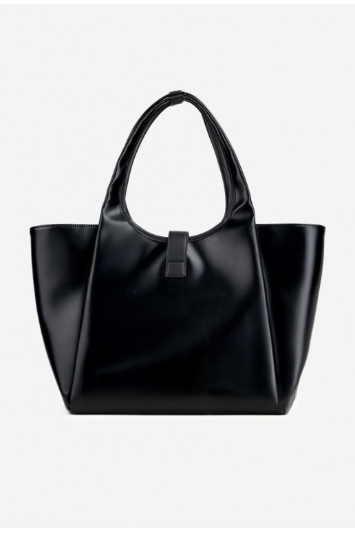 Rankinė Pirkėjaska su sagtimis NOBO BAG6010-020 juoda Rankinė Pirkėjaska su sagtimis NOBO BAG6010-020 juoda