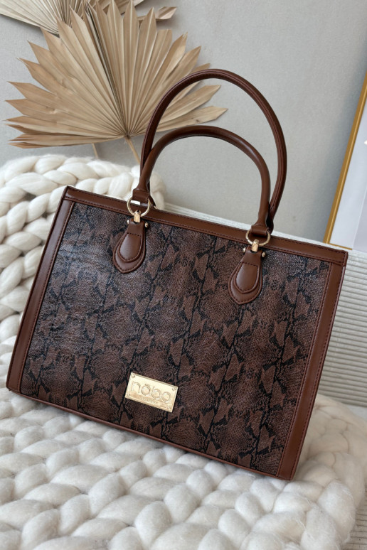 Rankinė Gyvūnų raštas NOBO BAG6150-M17 ruda