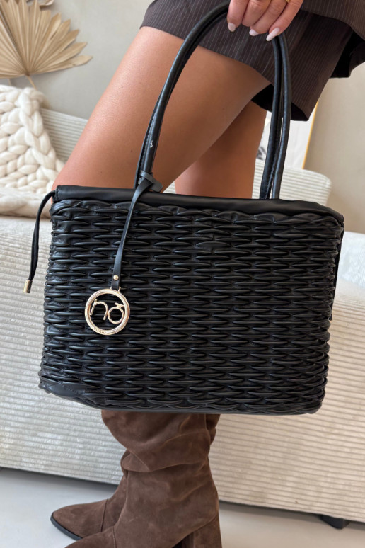 Pirkinių krepšio tipo rankinė NOBO BAG5940-020 juoda
