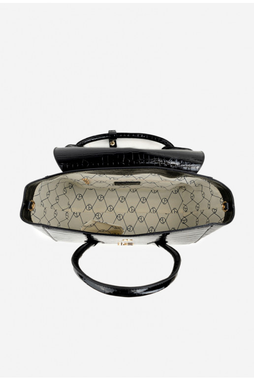 su lako efektu Rankinė Bagažinė su įspaudu NOBO BAG5810-M20 juoda