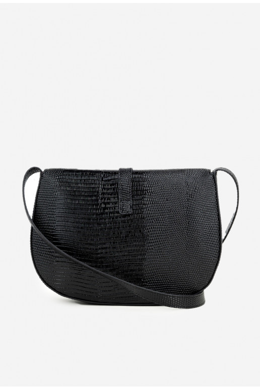 Rankinė PaštininkėsuDrobnym Tłoczeniem NOBO BAG5780-M20 juoda Rankinė PaštininkėsuDrobnym Tłoczeniem NOBO BAG5780-M20 juoda
