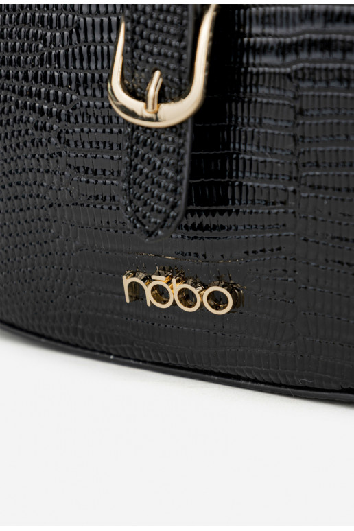 Rankinė PaštininkėsuDrobnym Tłoczeniem NOBO BAG5780-M20 juoda Rankinė PaštininkėsuDrobnym Tłoczeniem NOBO BAG5780-M20 juoda