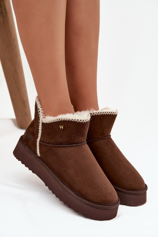 sniego batai  su platforma Wrangler 20253093.IKU Czekoladowe