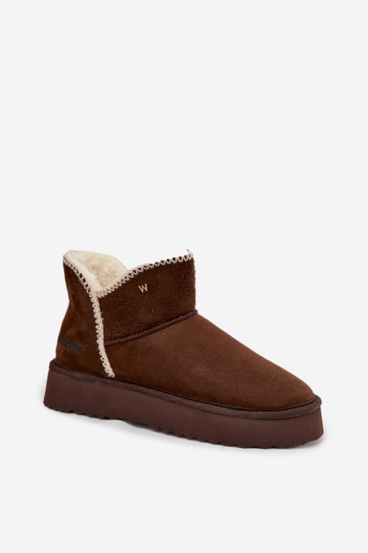sniego batai  su platforma Wrangler 20253093.IKU Czekoladowe