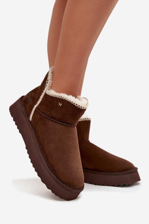 sniego batai  su platforma Wrangler 20253093.IKU Czekoladowe