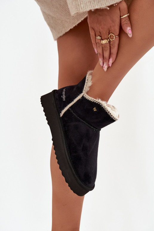 sniego batai  su platforma Wrangler 20253093.25Y Juodos spalvos