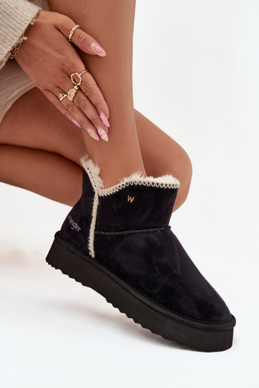 sniego batai  su platforma Wrangler 20253093.25Y Juodos spalvos