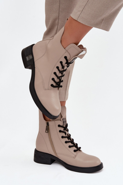 Aulinukai  žemu kulniuku Vinceza 66818 smėlio spalvos