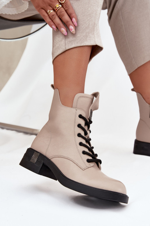 Aulinukai  žemu kulniuku Vinceza 66818 smėlio spalvos