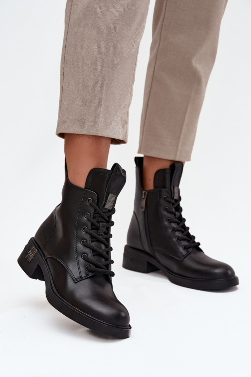 Aulinukai  žemu kulniuku Vinceza 66818 Juodos spalvos