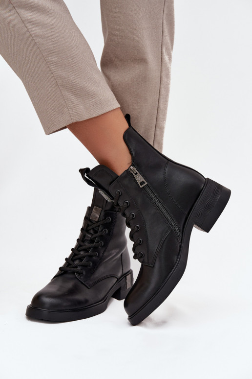 Aulinukai  žemu kulniuku Vinceza 66818 Juodos spalvos