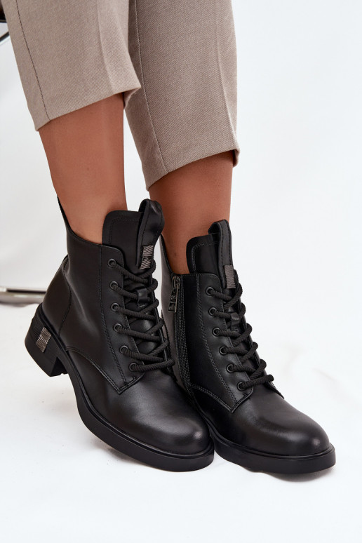 Aulinukai  žemu kulniuku Vinceza 66818 Juodos spalvos