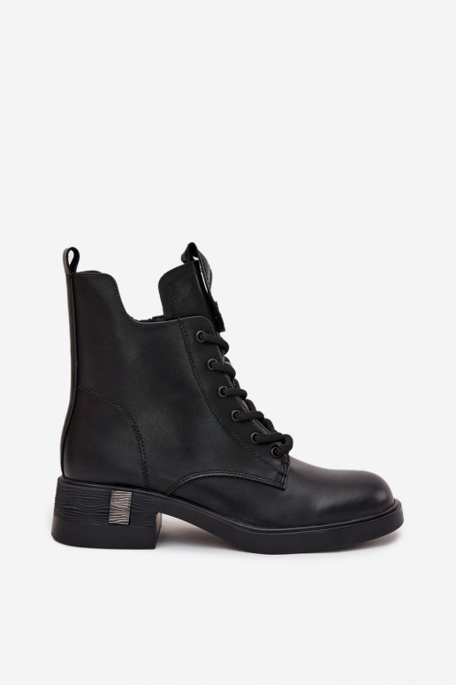 Aulinukai  žemu kulniuku Vinceza 66818 Juodos spalvos